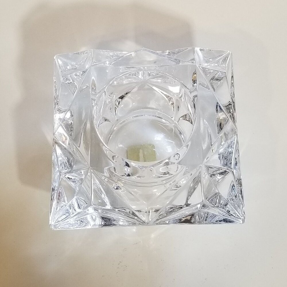 PartyLite Quad Prism 24% Lead Crystal Votive Candle Holder - Picture 7 of 8